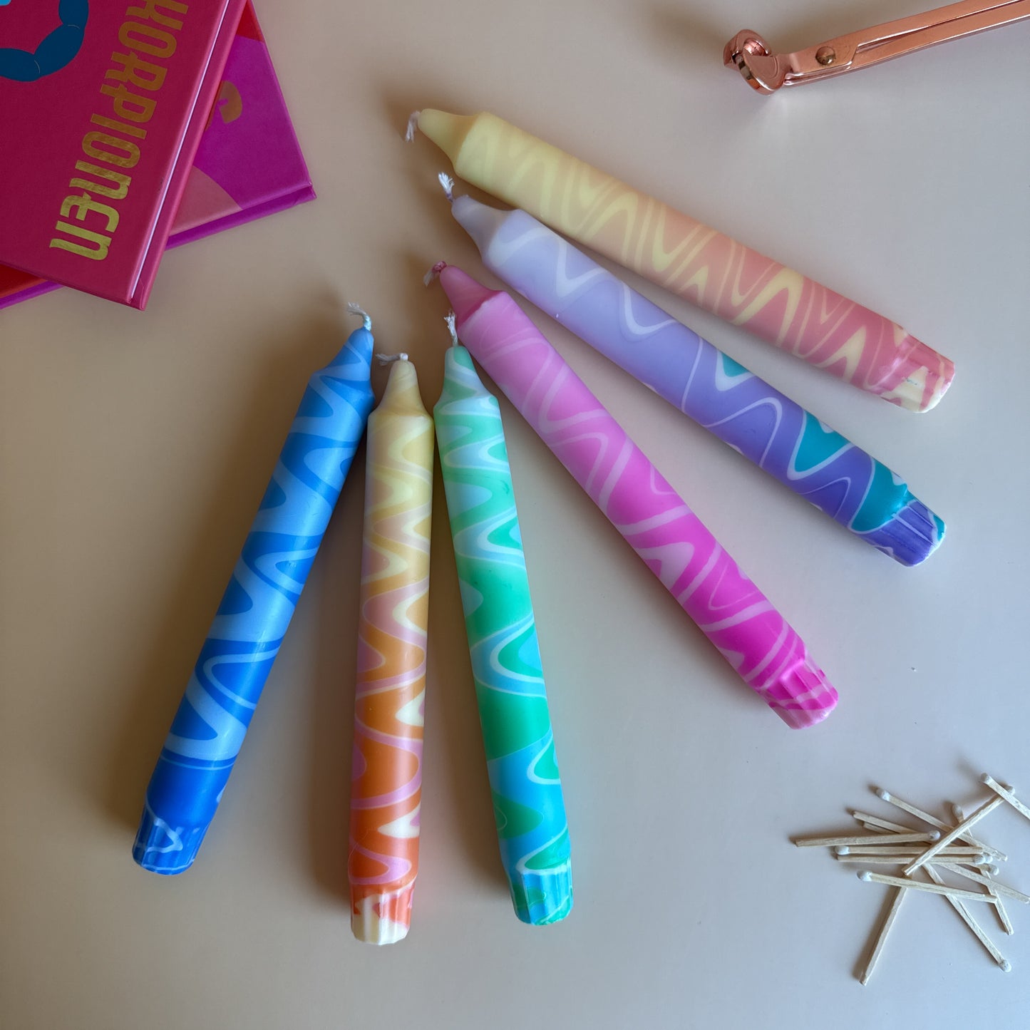 Pick&Mix SWIRLY candles